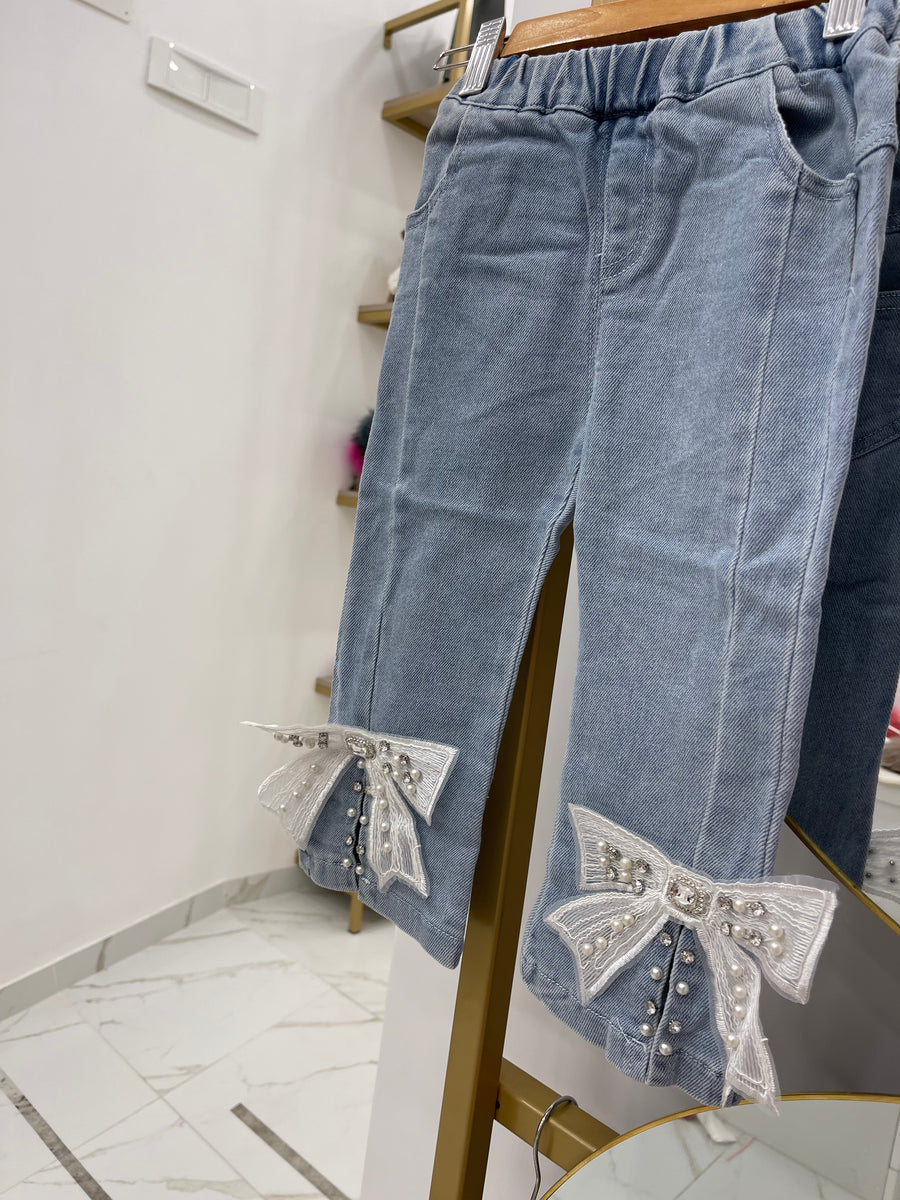 Jeans fiocco