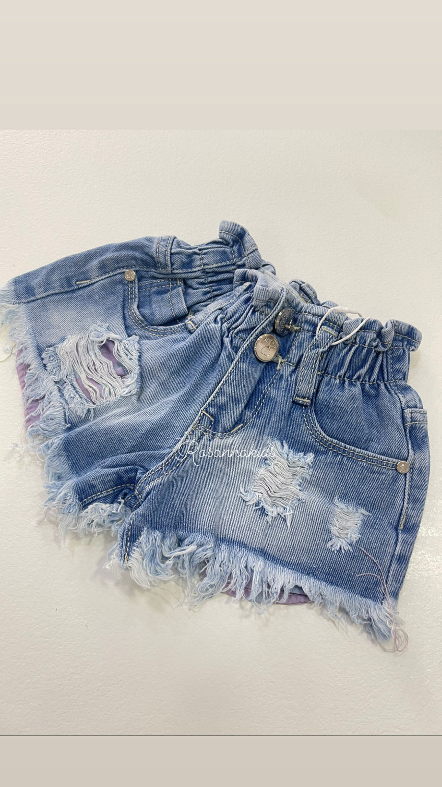 Pantaloncino jeans vita alta